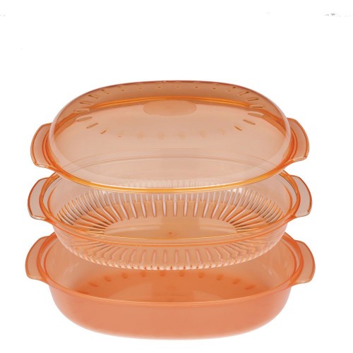 Casserol Steamer Oval Orange 2,5 LT 