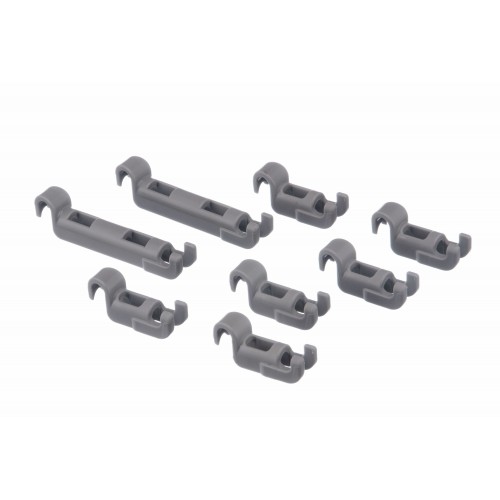 Clips fixation tiges rabattables panier inférieur lave-vaisselle Bosch