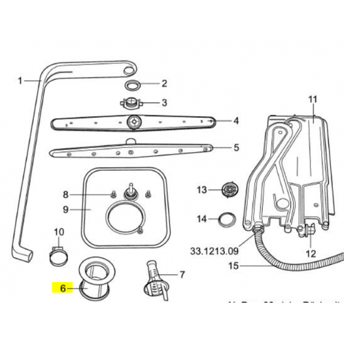 V-zug filtre fin lave-vaisselle