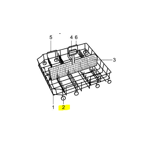 V-zug roulettes du panier inf. / SAV / 8pces lave-vaisselle