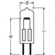 LAMPE HALOGÈNE G4 300C 12V 20W OSRAM