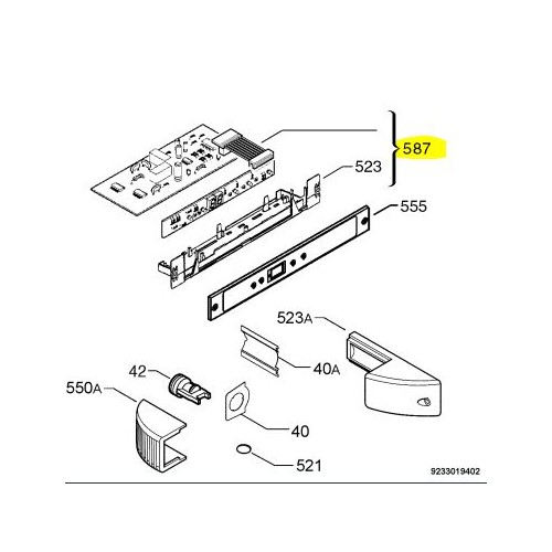 Electrolux ASSEMBLAGE,THERMOSTAT MODULE ÉLECTRONIQUE