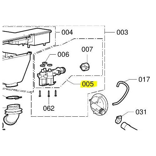 V-Zug vanne magnétique lave-linge