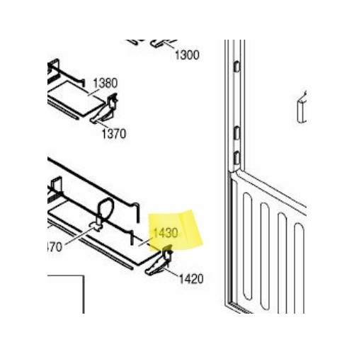 Liebherr tablette verre réfrigérateur