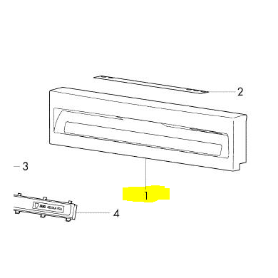 Bandeau de commande lave-vaisselle V-ZUG